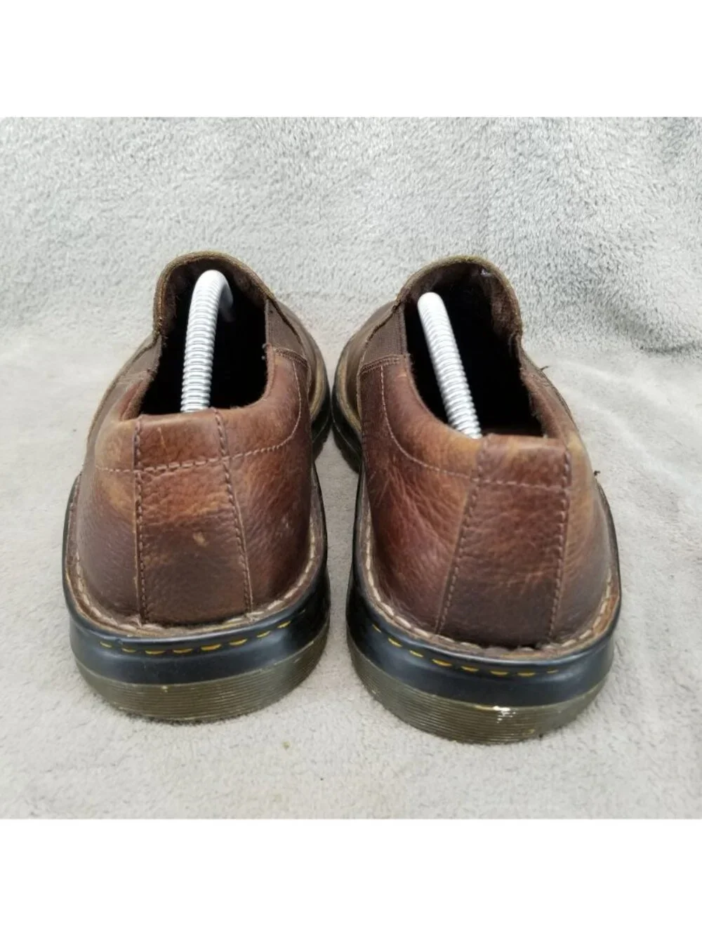 Dr Martens Shoes Mens Size 10 Bryce Brown Leather Slip On Casual *Read*